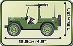 Cobi 2399 Small Army U.S. Army Truck Willys MB 1/4 Ton 4x4 Bausatz 91 Teile + 1 Figur