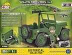 Cobi 2399 Small Army U.S. Army Truck Willys MB 1/4 Ton 4x4 Bausatz 91 Teile + 1 Figur