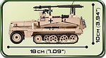 Cobi 2526 Small Army WWII Deutsches Sd.Kfz 250/3 (DAK), 426 Teile + 1 Figur