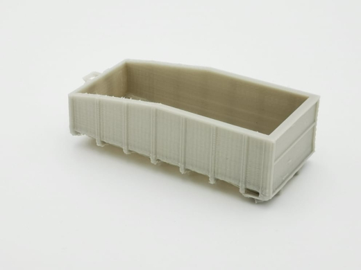PMM 002 - 3D PLA Druck Abrollmulde mit Aussparung für Kran Version niedrig - 1 Stück 1:87