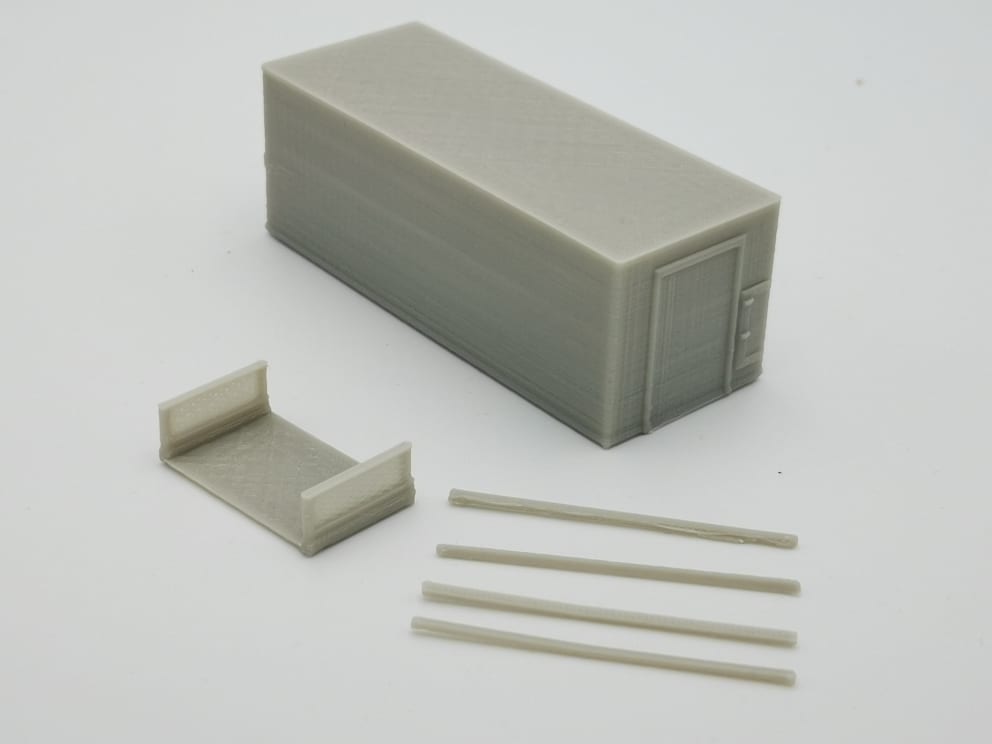 PMM 009 - 3D PLA Druck Cateringaufbau für Flughafenfahrzeug - 1 Stück 1:87