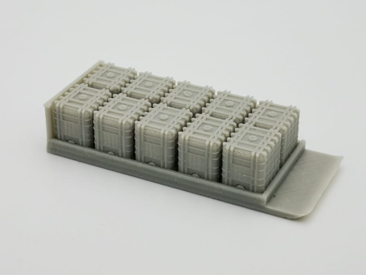 PMM 012 - 3D PLA Druck Abrollflat mit IBC Tanks - 1 Stück 1:87