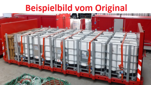 PMM 012 - 3D PLA Druck Abrollflat mit IBC Tanks - 1 Stück 1:87