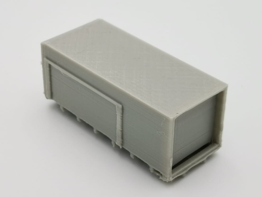 PMM 022 - 3D PLA Druck Abrollbehälter Feuerwehr mit Rolltoren - 1 Stück 1:87