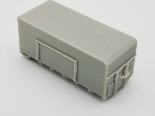 PMM 022 - 3D PLA Druck Abrollbehälter Feuerwehr mit Rolltoren - 1 Stück 1:87
