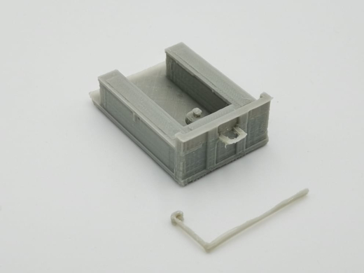 PMM 025 - 3D PLA Druck Abrollbehälter Serviceaufbau für Transporter - 1 Stück 1:87 (zweiteilig)