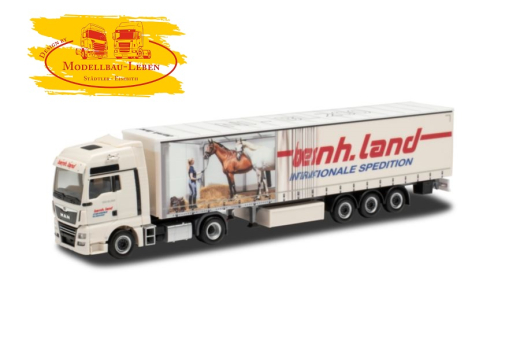 Herpa 947770 LKW MAN TG-X XXL Gardinensattelzug Bernhard Land