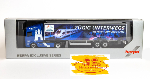 Herpa 958202 DAF XG Koffer Sattelzug Spedition Garbe Wunderland Truck 2024 &quote;Zügig unterwegs&quote; 1:87