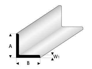 Maquett 416-52-3 ASA Winkelprofil 2x2x330 mm, 5 Stück