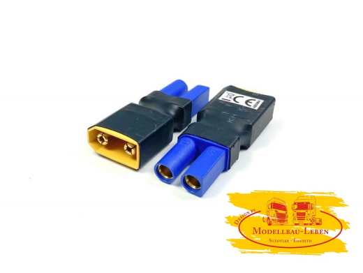 Absima 3040047 - Adapter XT90 (M) - EC5 (W) Kompakt-Version