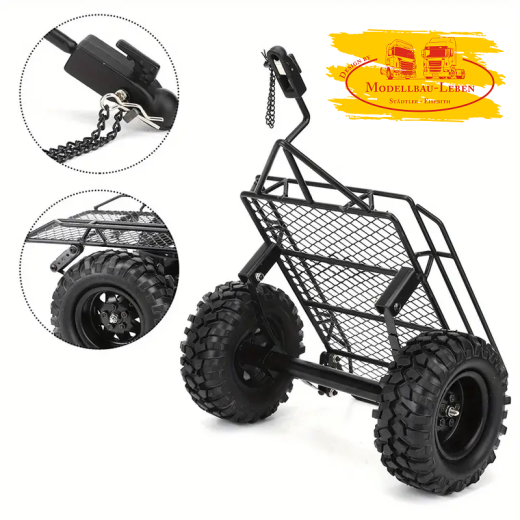 G836 - 1:10 Crawler RC Anhänger 1 achs Metall 1 Stück