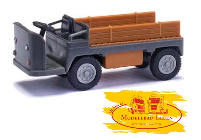 Busch 210 010025 E-Karre Balkancar -grau mit Bordwand -1:87 -Mehlhose