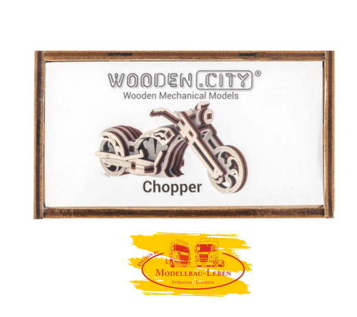 Krick 24817, 12834 Wooden City Chopper 3D-tec Holz Bausatz