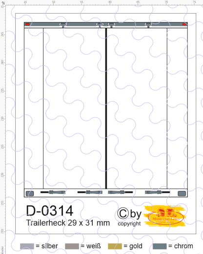 D-0314 Trailerheck - 1 Stück 1:87