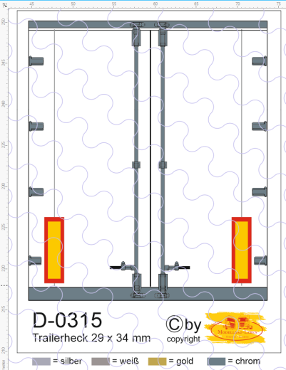 D-0315 Trailerheck - 1 Stück 1:87