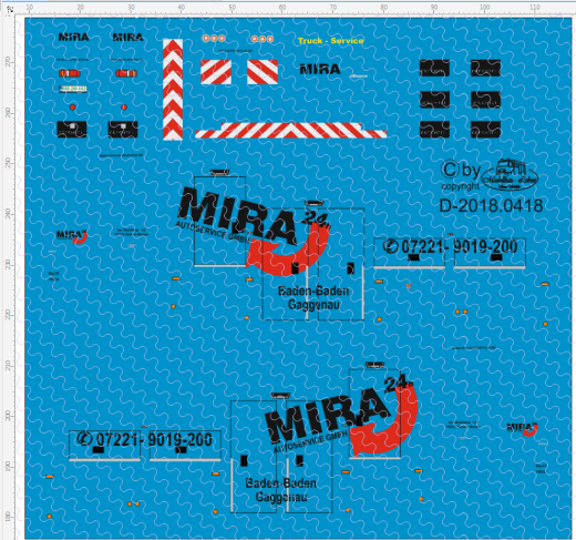 D-2018.0418 - Decalsatz Wrecker Empl Bergefahrzeug Beschriftung MIRA -1:87