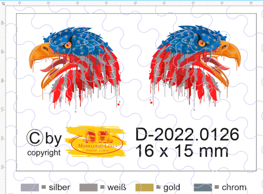 D-2022.0126 - Decalsatz Scania S oder Scania R Amerikanischer Greif - 1 Satz - 1:87