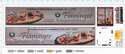 D-2022.0342 - Decalsatz Fläminger Enten 1:87