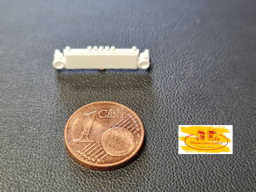 DD-487 - 3 D Druck Zubehör Lampenbügel Flachdach 2er rund RKL LK rund Posi - 1:87 - 1 Stück