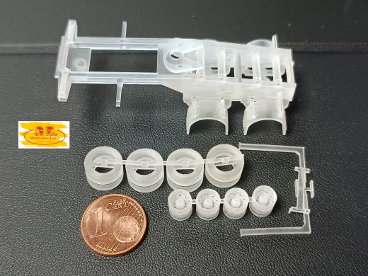 DD-495 - 3 D Druck Zubehör Pendel X Dolly 19 Zoll - 1 Stk - 1:87
