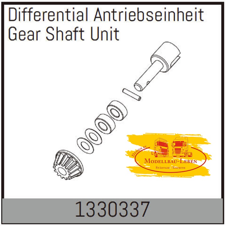 Absima 1330337 - Differential Antriebseinheit 1:8 V2 Basher Serie