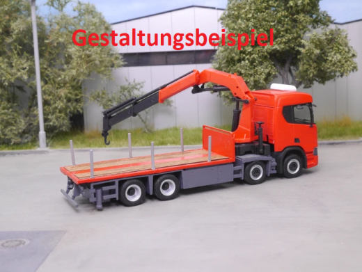 EM118 Bausatz Pritsche und Chassis Verkleidung für 8x4 Ladekran LKW 1:87