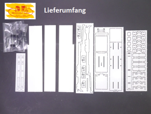 EM148 Bausatz Volumen Step Trailer Skandinavien für Herpa Umbau Eigenbau 1:87