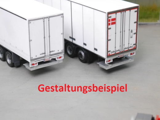 EM156 2x Bausatz 2x gefaltete Ladebordwand für LKW und Auflieger