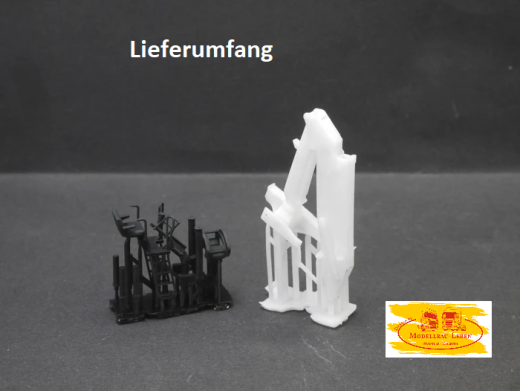 EM162 Bausatz für Z Holz-Ladekekran ungeweglich links gelegt 1:87