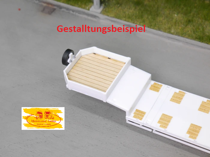 EM603 Holz Auflage für Herpa Semitieflader hell