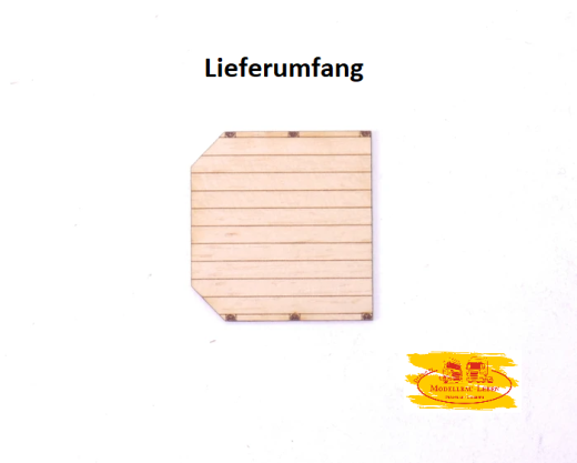 EM603 Holz Auflage für Herpa Semitieflader hell