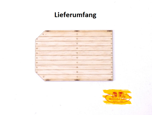 EM605 Holz Auflage für Herpa THP Schwanenhals hell