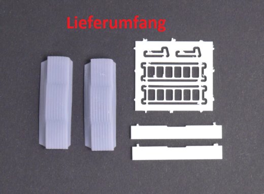 EM623 Bausatz 2x Plane gerafft und Leiter passend für Thermo Mulde