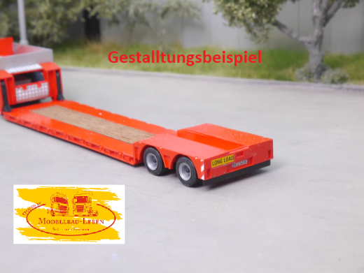 EM102 Bausatz Tiefbett Auflieger 2achs, teleskopierbar für Umbau - Eigenbau 1:87