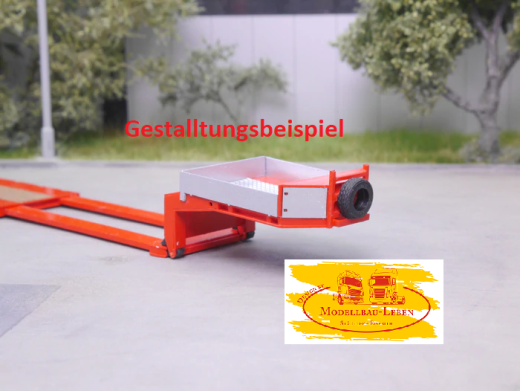 EM102 Bausatz Tiefbett Auflieger 2achs, teleskopierbar für Umbau - Eigenbau 1:87