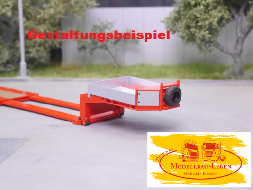 EM103 Bausatz Tiefbett Auflieger 3achs, teleskopierbar für Umbau - Eigenbau 1:87
