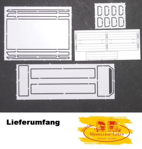 EM640 Bausatz für flache LKW Pritsche 52 mm