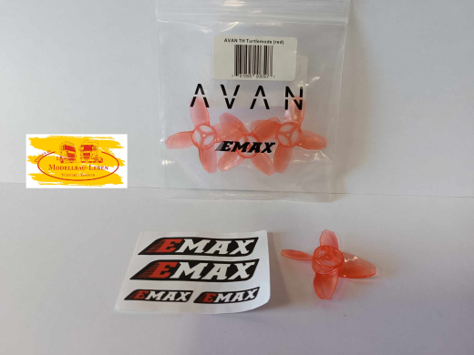 4 Stück EMAX Avan Tinyhawk TH Turtlemode Propeller 2CW + 2CCW 4-Blatt 40mm für Flugmotor Drohnen Hub