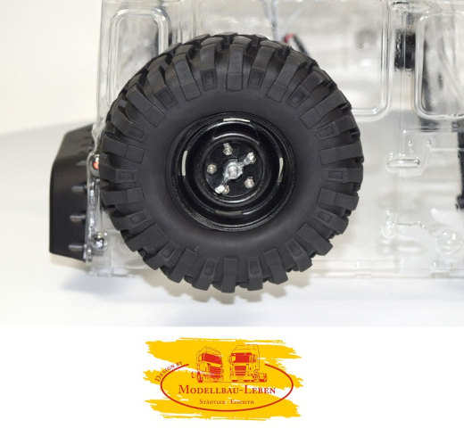 Absima 2320055 - Zubehör Ersatzrad Crawler mit Abdeckung + Metallhalterung 96mm