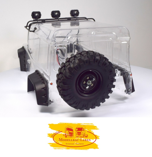 Absima 2320055 - Zubehör Ersatzrad Crawler mit Abdeckung + Metallhalterung 96mm
