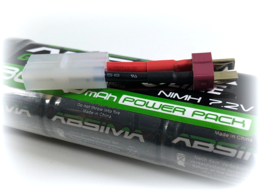 Absima 4100011 Greenhorn NiMH Stick Pack 7.2V 3600 (T-Plug + Tamiya Adapter)
