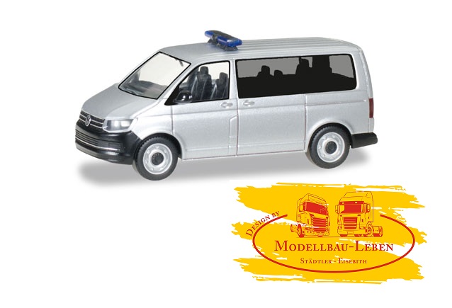 Herpa 012911 MiniKit - VW T6 Bus, silbermetallic - 1:87 Bausatz