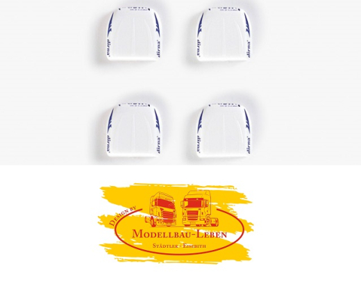 Herpa 052207 Standklimaanlage 4x weiß bedruckt 1:87