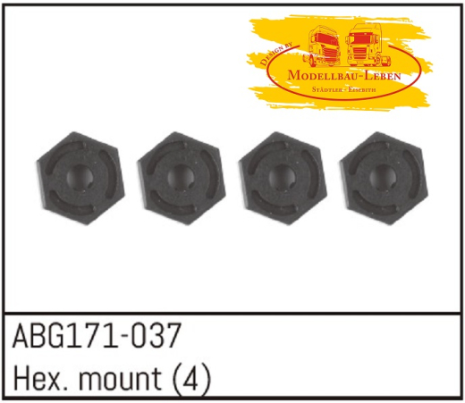 Absima ABG171-037 Hex Wheel Hubs Ersatzteil für Absima 1:14 First Step Performance Cars 4 Stück