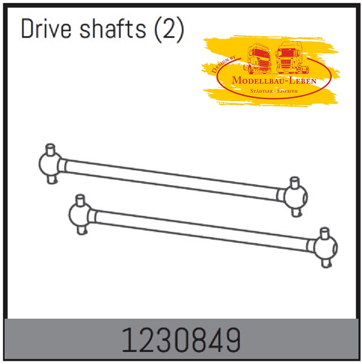 Absima 1230849 Hintere Antriebswellen für Absima Desert Buggy ADB1.4 