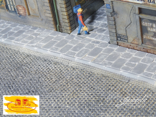 Juweela 28354 - 1:87 Bordsteine Gerade - 560 Stück