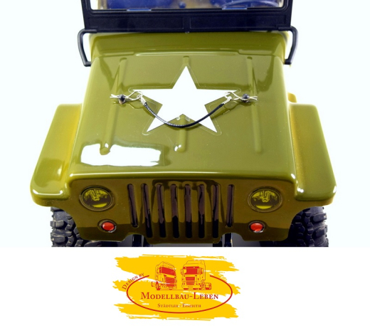 Absima 2440025 - 4 Karosseriesplinte mit Seil, schwarz 80mm