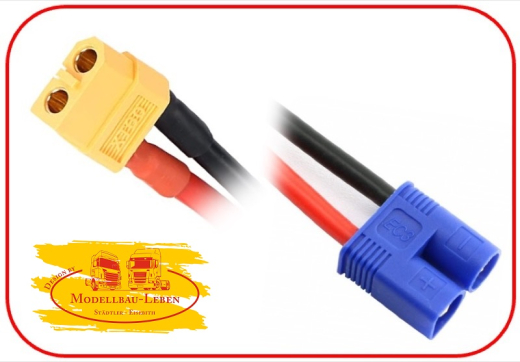 Absima 3040051 - Ladekabel XT60 auf EC3 15cm