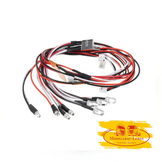 RC LED-Lichtmodul 12er Beleuchtungsset Scheinwerfer Rücklicht für 1:10 RC Car Truck