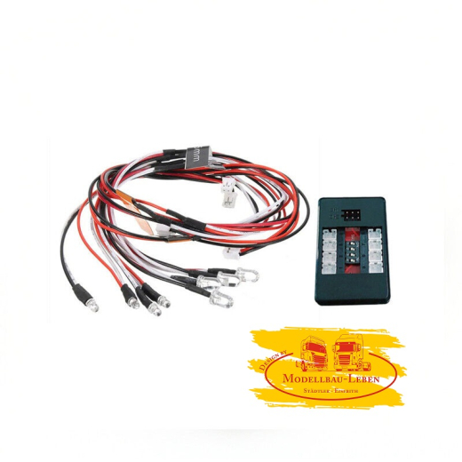 RC LED-Lichtmodul 12er Beleuchtungsset Scheinwerfer Rücklicht für 1:10 RC Car Truck